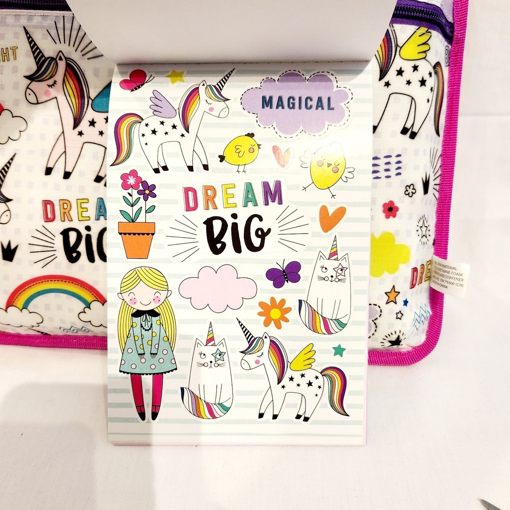 Bendon Pub Unicorn Lap Buddy with Stickers for Tablet Homework Eat Laptop - Picture 5 of 16